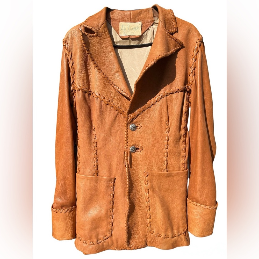 Tan Custom Leather Women's Jacket